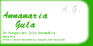 annamaria gula business card
